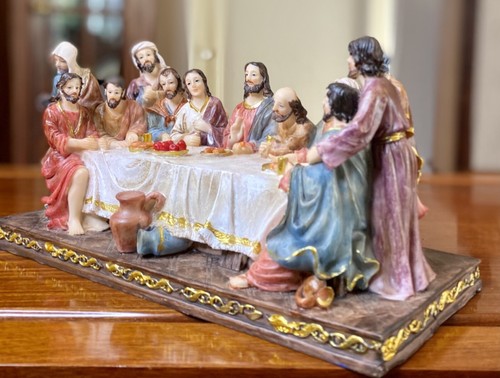 The Last Supper Figurine Statue Catholic Religious Decor - Picture 2 of 12