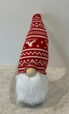 Pottery Barn Plush holiday GNOME small Christmas winter decor NWT sven pillow