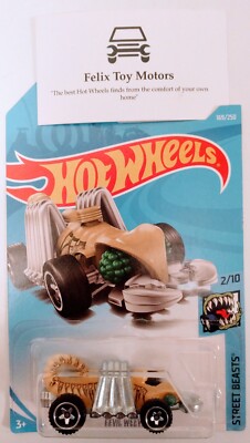Hot Wheels Street Beasts: Eevil Weevil Kisautó - Sárga