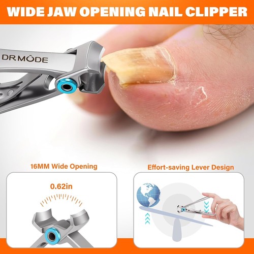 Ergonomic Toenail Clippers with Slanted Curved Blade - Ideal for Ingrown Nails - Bild 5 von 10