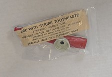 Vintage Striperoo Toothpaste Promo Toy Unused.