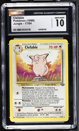 Clefable (Unlimited) graded CGC 10 for sale on eBay