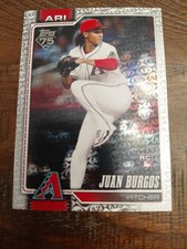 2026 Topps Series 1 Juan Burgos RC Spring Training Foil #102 Arizona Diamondback
