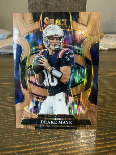 New Listing2025 Select Drake Maye Concourse Copper Prizm Shock/899!!! 🔥🔥