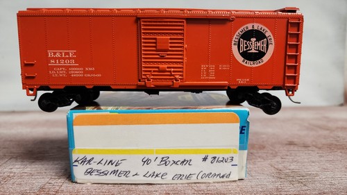 Bessemer Lake Erie RR 40' SD Boxcar 81203  Metal Wheel Kadee Kar Line Athearn HO - Picture 1 of 6