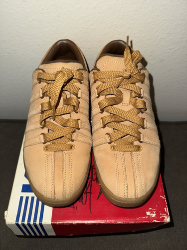 K-SWISS CLASSIC LUXURY EDITION MENS SZ 8 COLOR WHEAT / BROWN