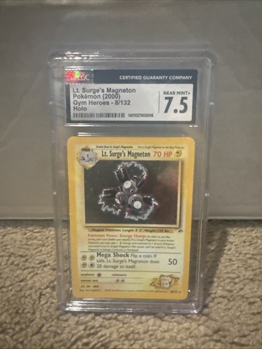 Lt. Surge's Magneton (Unlimited) graded CGC 7.5 for sale on eBay