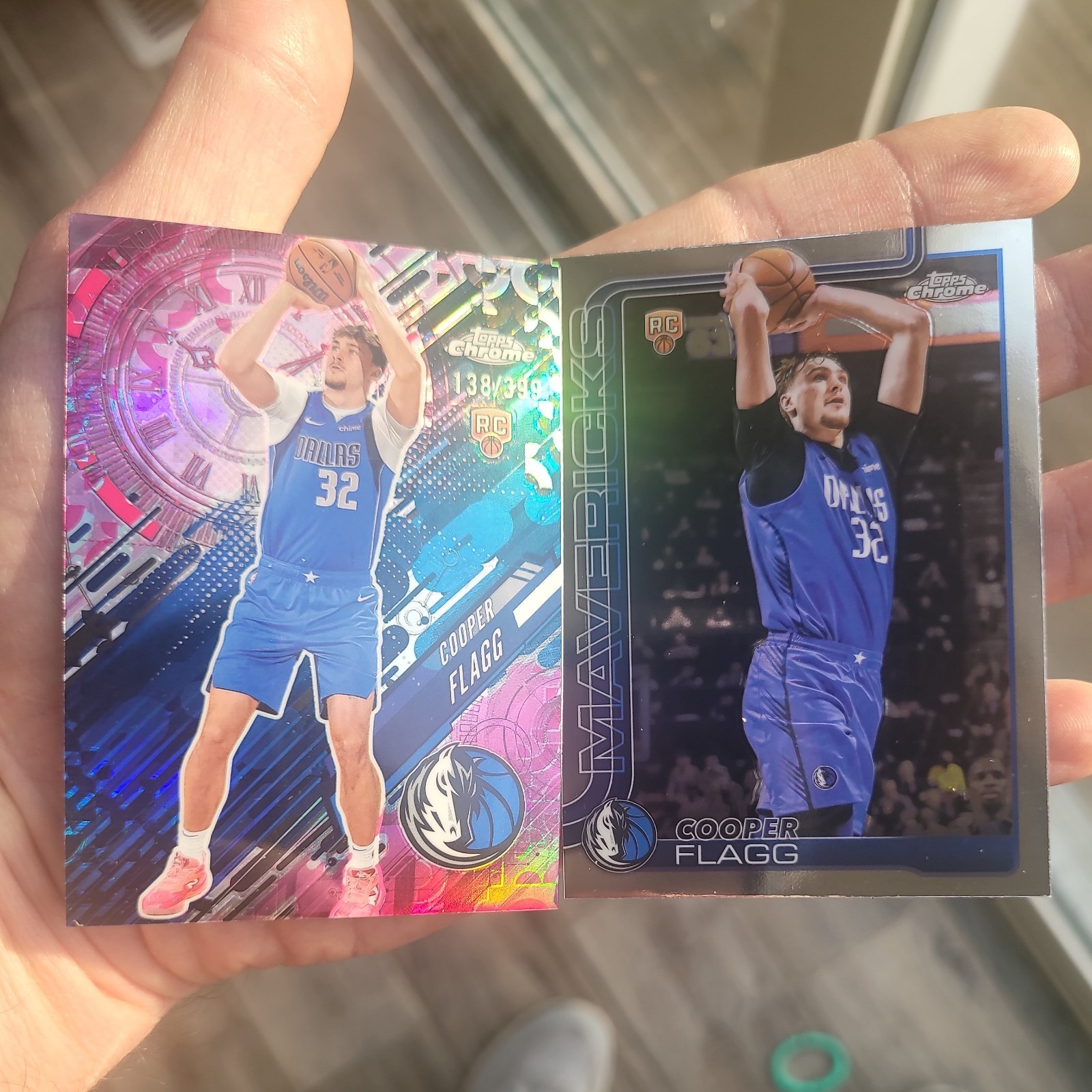 2025-26 Topps Chrome Basketball Cooper Flagg Go Time numbered /399. rookie RC