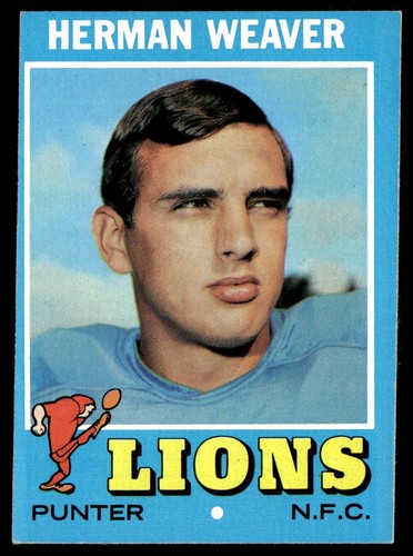 Herman Weaver #183 1971 Topps card