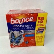 Bounce MegaSheets Fresh Breeze Dryer Sheets 120ct Multi Pack