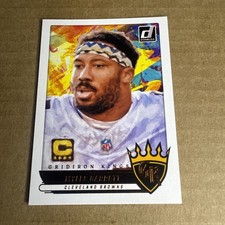 Myles Garrett Gridiron Kings Insert - Panini 2025 Donruss Football #GK-MGT