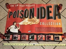 POISON IDEA 1995 TIM KERR RECORD/CD/MUSIC STORE PROMO POSTER Punk Rock Band VTG