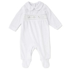 Baby Boy Girl Velour Sheep / Lamb Sleepsuit Outfit on a Satin Hanger 3-6-9 Month