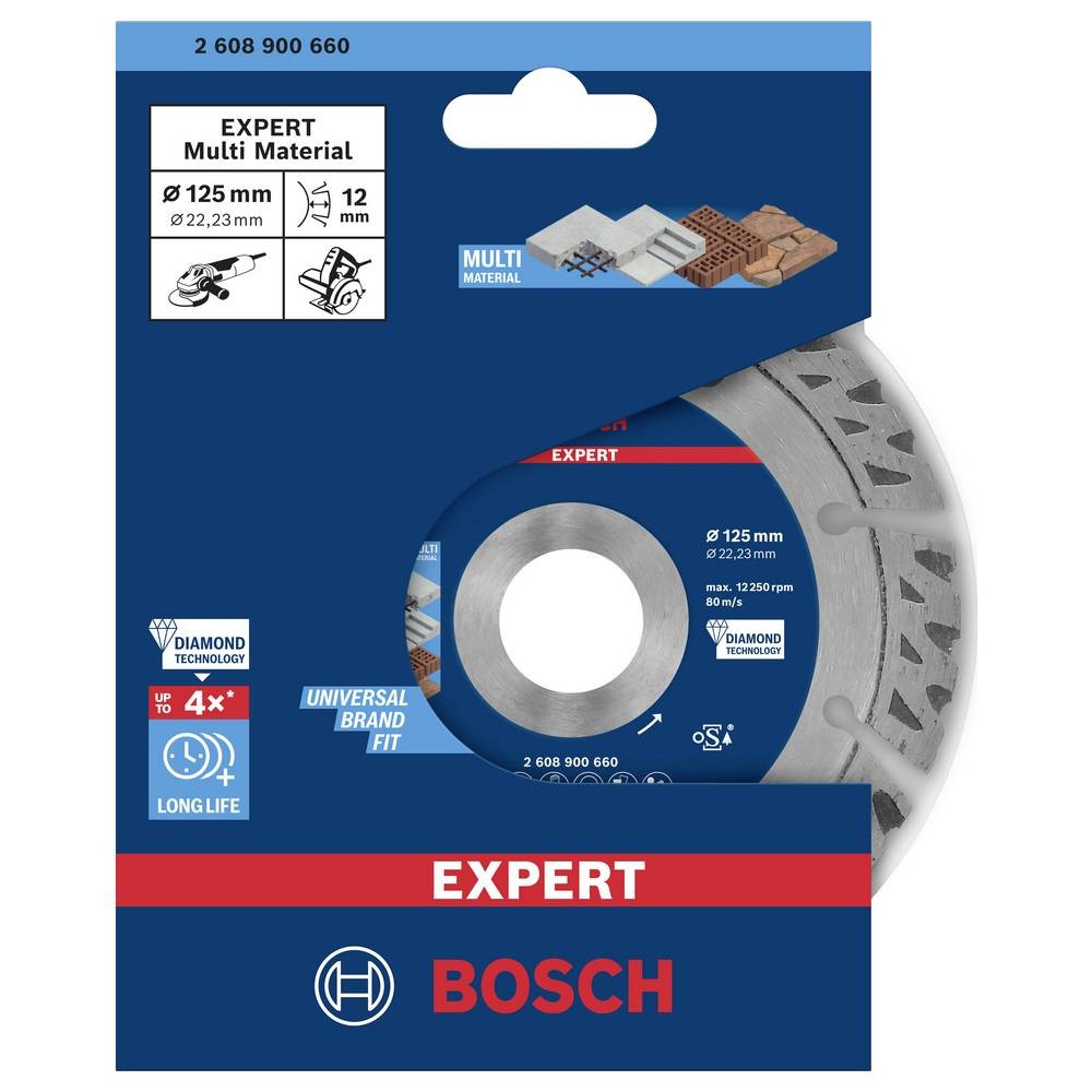 Disque diamanté Bosch EXPERT MultiMaterial à concrétion haute densité