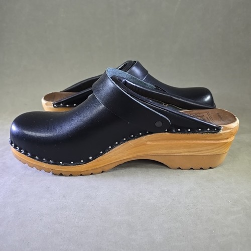 Schwedische Clogs Troentorp Johansson Schwarz Größe US Herren 13 / EU 46 - Bild 10 von 12