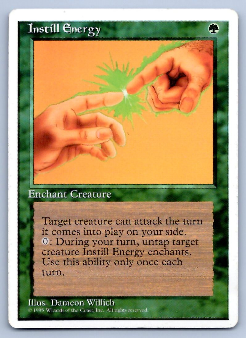 Magic: The Gathering Instill Energy Fourth Edition 4ED UC LP