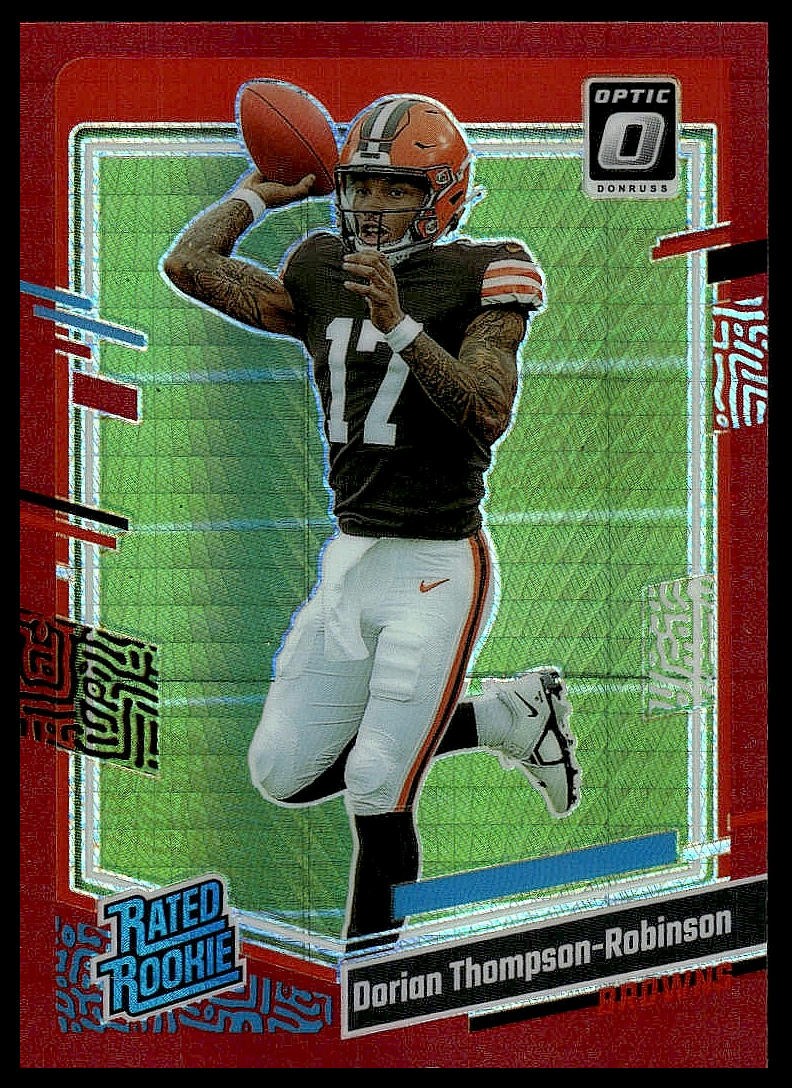 2023 Donruss Optic #225 Dorian Thompson-Robinson Red Hyper