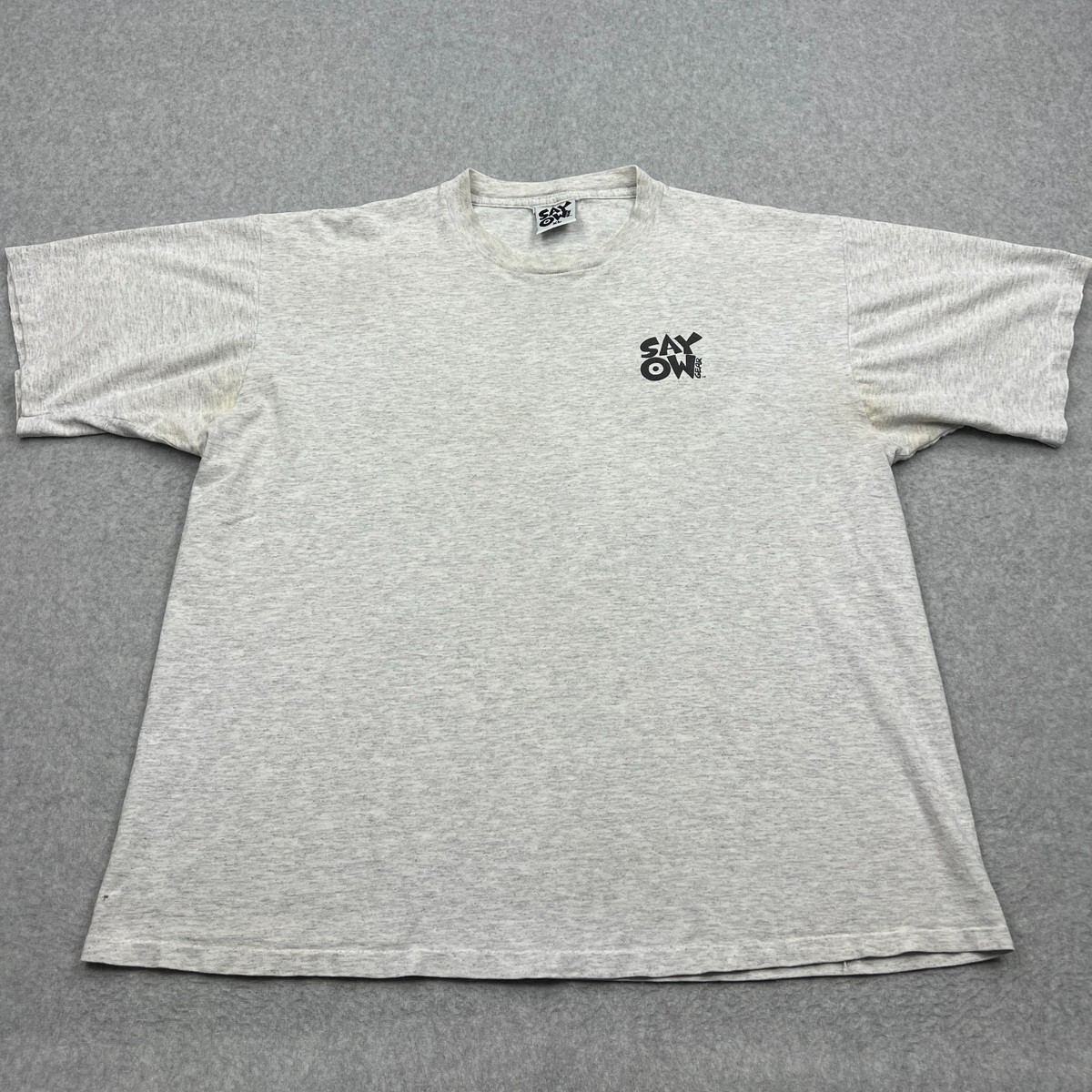 VTG Junior Seau Say Ow Shirt Men's XL Gray Chargers Football USA