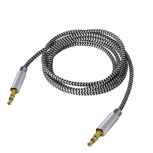 3.5mm Stereo Audio Cable Extension Male to Male Nylon Braided 10ft/3m Tangle-...