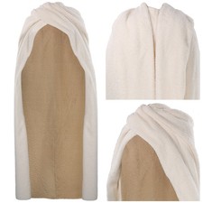 TV Wars Queen Padm  Naberrie Amidala White Cloak Cape Cosplay Padme Robe Coat