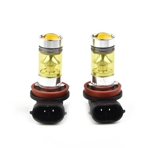 High Performance Yellow LED Fog Light Bulbs H11 H8 4300K 100W 1500LM (Pair) - Picture 8 of 19