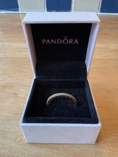 Rosévergoldeter RING HEARTS OF PANDORA Band Gr. 56