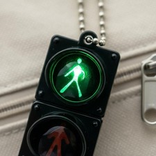 Ampel-Schlüsselanhänger Perlenkette Mini Ampel Anhänger Geschenkidee