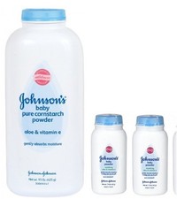 Johnson's Pure Cornstarch Baby Powder 15 Oz  Johnson's Pure Corstarch Travel...