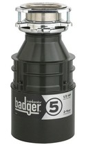 In-Sink-Erator Badger 5 Garbage Disposal, Residential, 1/2 Hp, 26 Oz Grinding