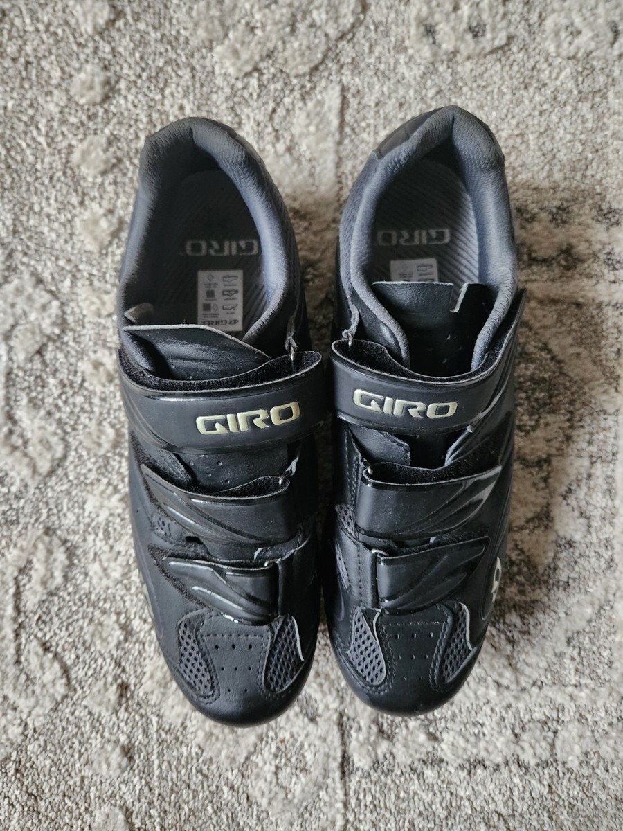 Giro Road Cycling Shoes Mens Size 10 EUR 43 Black Hook 