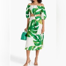 FARM Rio Monstero Cut Out Midi Dress