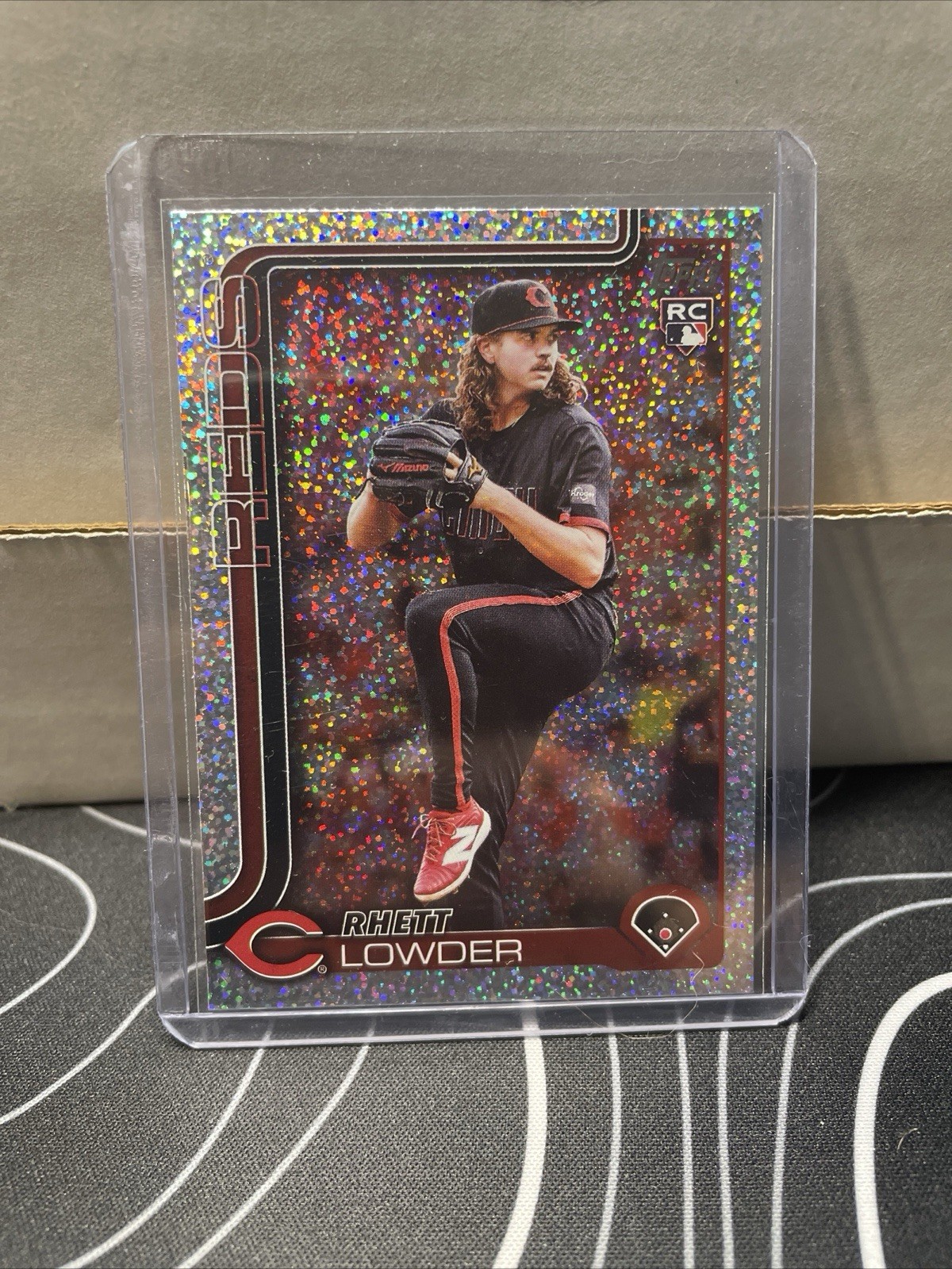2025 Topps Series 1 Baseball Sandglitter Rookie Rhett Lowder #205 RC - Reds