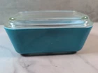 Vintage Pyrex Primary Blue 0502 1.5 pint Refrigerator Dish & Lid