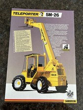 Sanderson Teleporter 5M-26 forklift handler Leaflet… JCB Manitou Tractor Retro