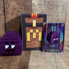 McDonald's Minecraft 2025 Adult Meal Toy - Grimace Egg Complete CIB UNUSED CODE