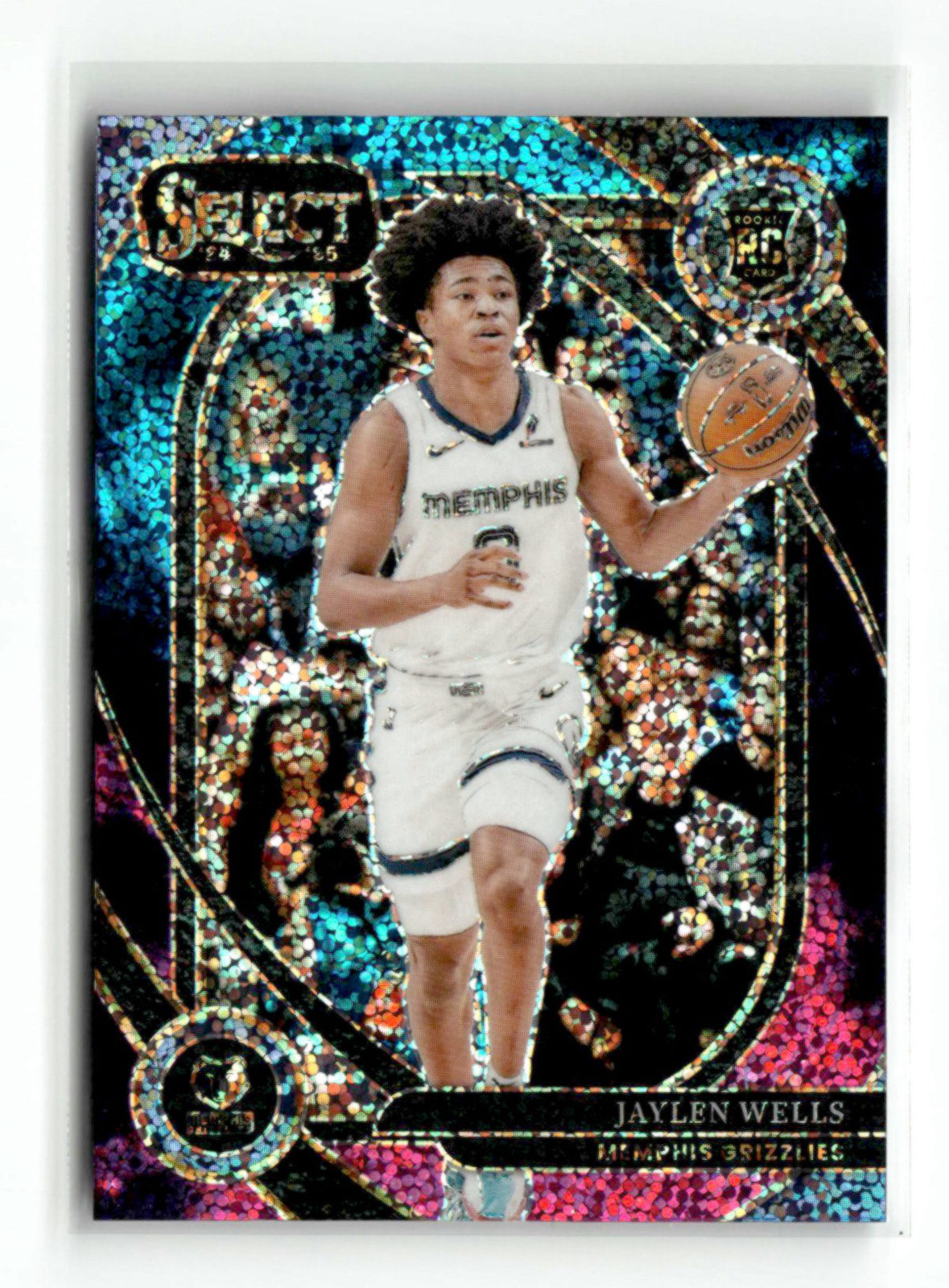 Jaylen Wells RC 2024-25 Panini Select Basketball Courtside Cosmic Prizm SP