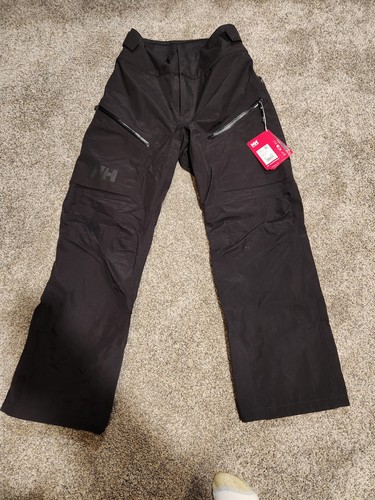 Women’s HELLY HANSEN W/SOGN SHELL PANTALON Ski Pants BLACK XL/TG - Picture 1 of 9