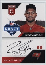 2017 Donruss Elite Pen Pals Jeremy McNichols #PP-JE Auto je7