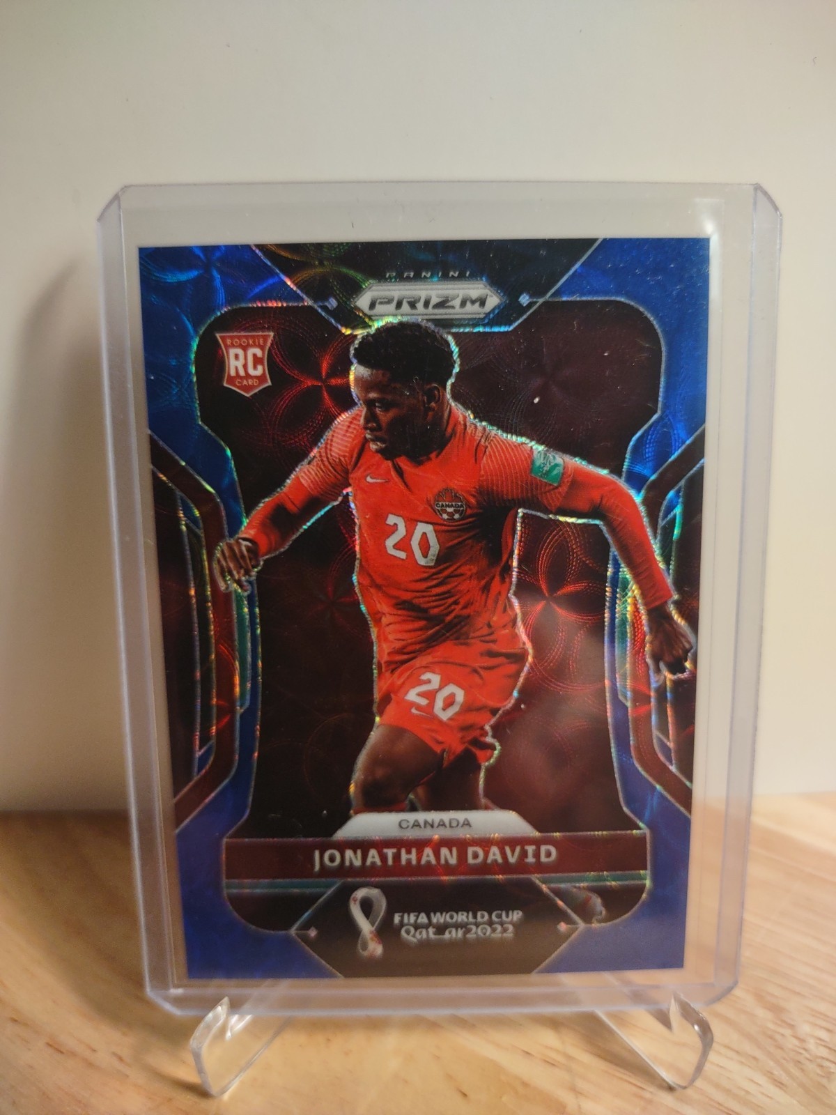 2022 Panini Prizm World Cup Qatar - Jonathan David #49 Choice Blue Prizm /135