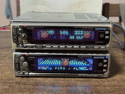 P*o様 KENWOOD D909、Z909（1DINデッキ） KENWOOD M909 D909 1DIN+1DIN CD MD DSP EQ Deck Vintage JDM Car