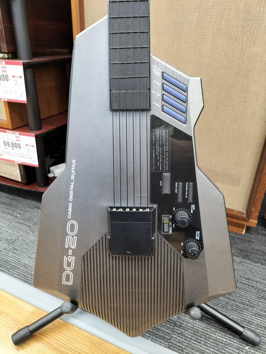 [美品] CASIO デジタルギター DG-20 中古 ハードケース付き CASIO DG-20 digital guitar Electric guitar w/case,adapter