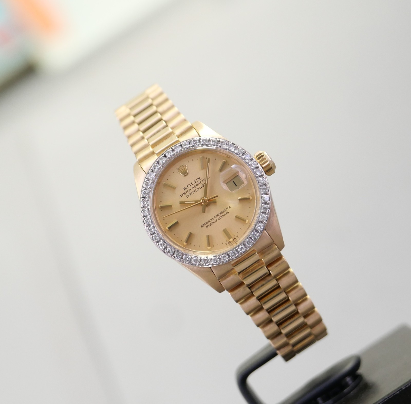 Rolex Lady-Datejust lunetta diamantata foto 6