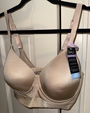 Bali One Smooth U Bounce Control DF3456 Underwire Bra Sz 38D NWT FREE SHIPPING