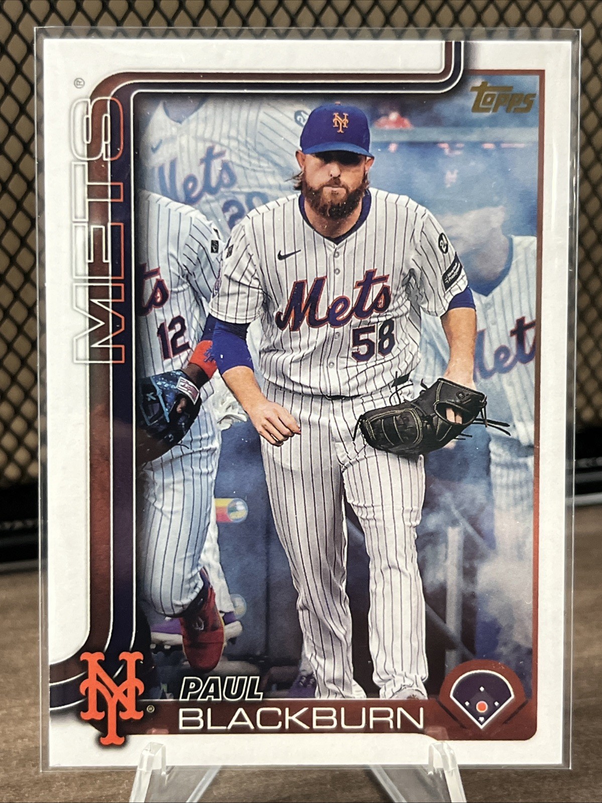 Paul Blackburn 2025 Topps Series 1 Baseball Golden Mirror Variation SSP #329