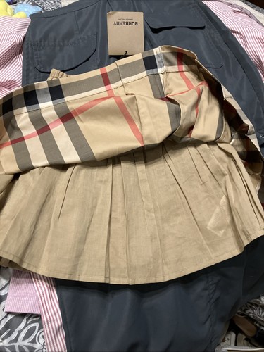 BURBERRY GIRLS Box Pleats Skirt Size 4Y Cotton Blend NWT - Picture 13 of 13