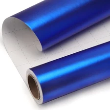 Blue Metallic Wrapping Paper Matte Royal Blue Solid Color Paper Perfect for B...