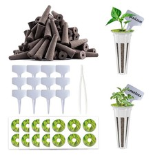 73 Hydroponic Pods Kit with Grow Sponges, Labels, and Tweezer for Indoor Garden 0.27 per gallon