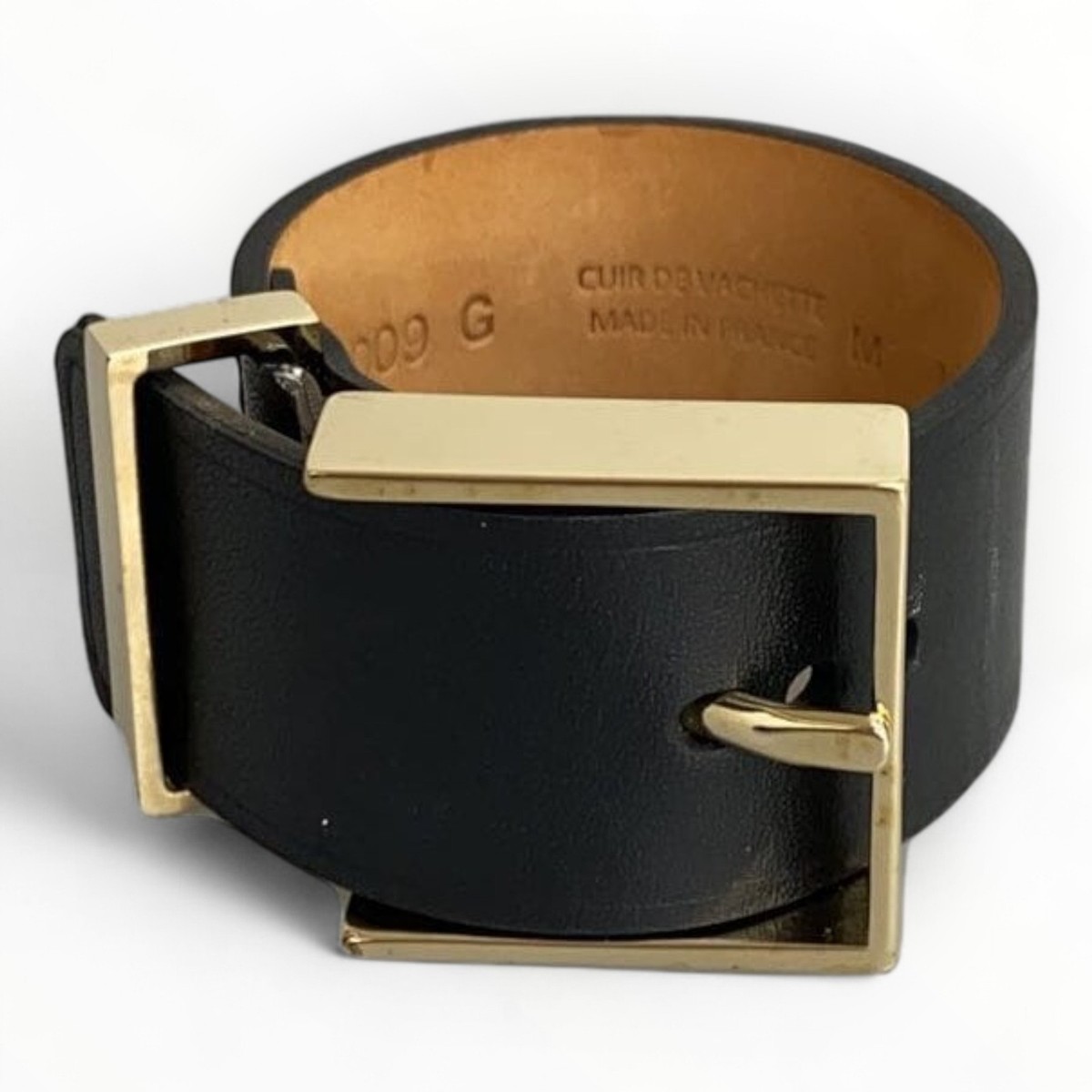 MAISON BOINET Bracelet Leather Black Women's 95009 Authentic