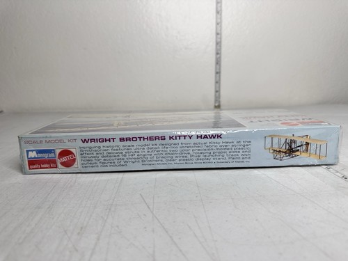 Monogram Wright Brothers Kitty Hawk Model Kit 1960s Mattel Sealed NEW Vintage - Foto 4 di 5