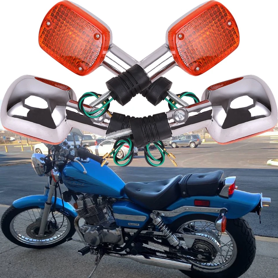 4X Luces de señalización de giro para motocicleta Honda Rebel 250 CMX250C Rebel 450 CMX450C Foto 4 de 4